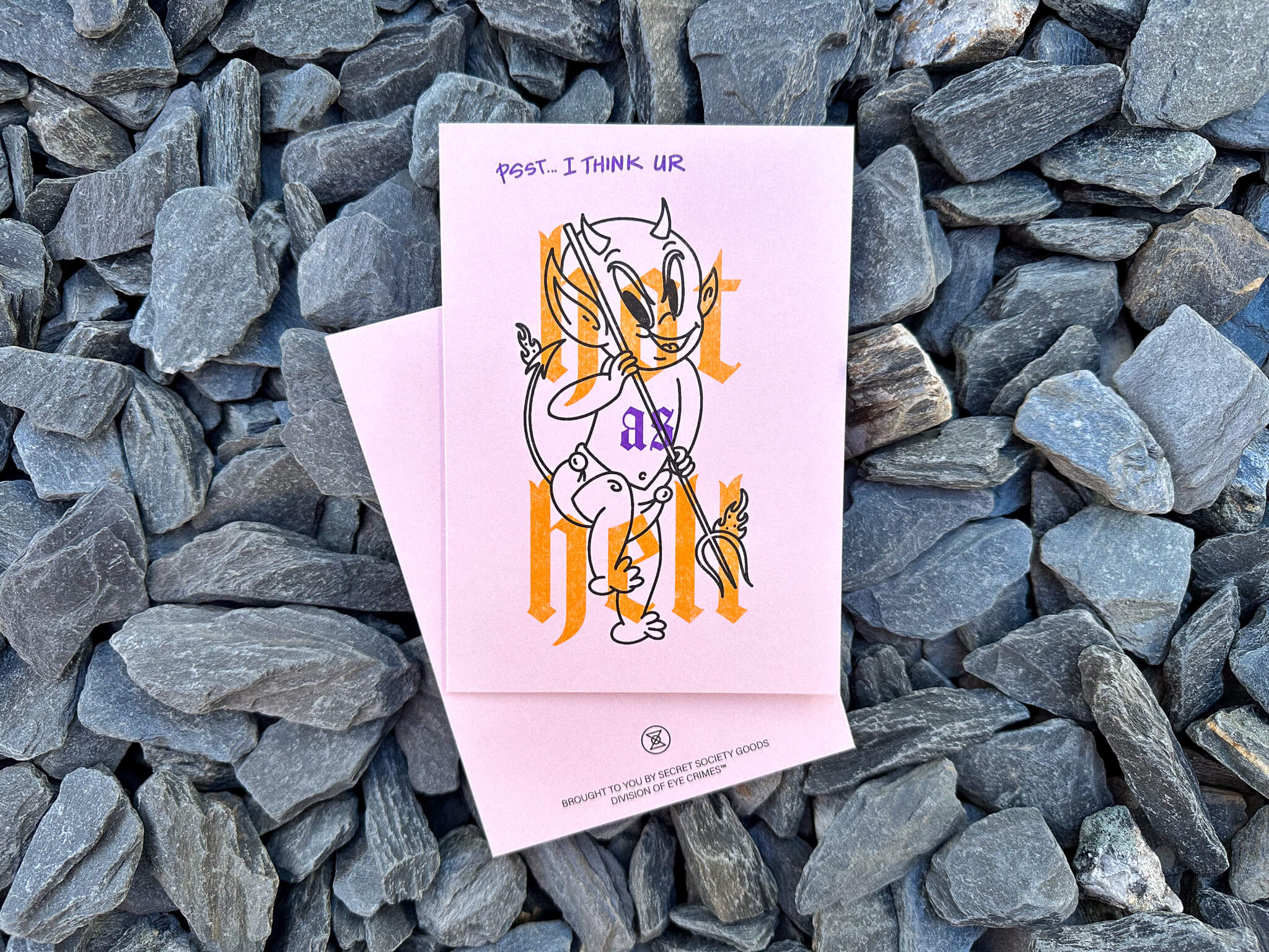 Hot as Hell Greeting Card