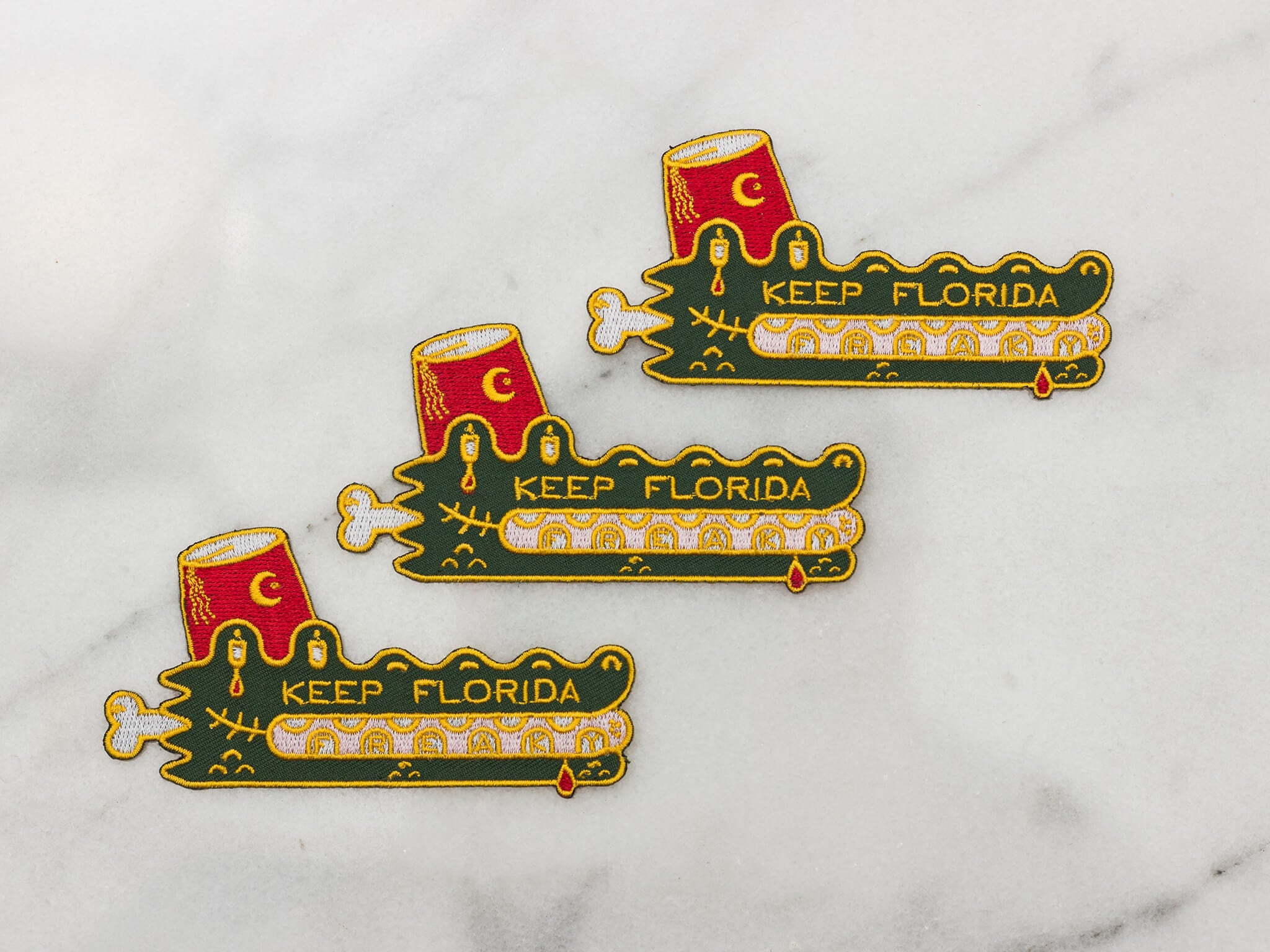 Keep Florida Freaky Masonic Gator Patch