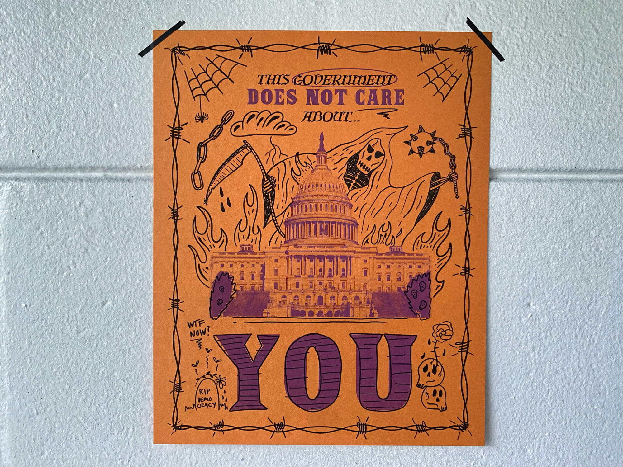 US Government Risograph Print