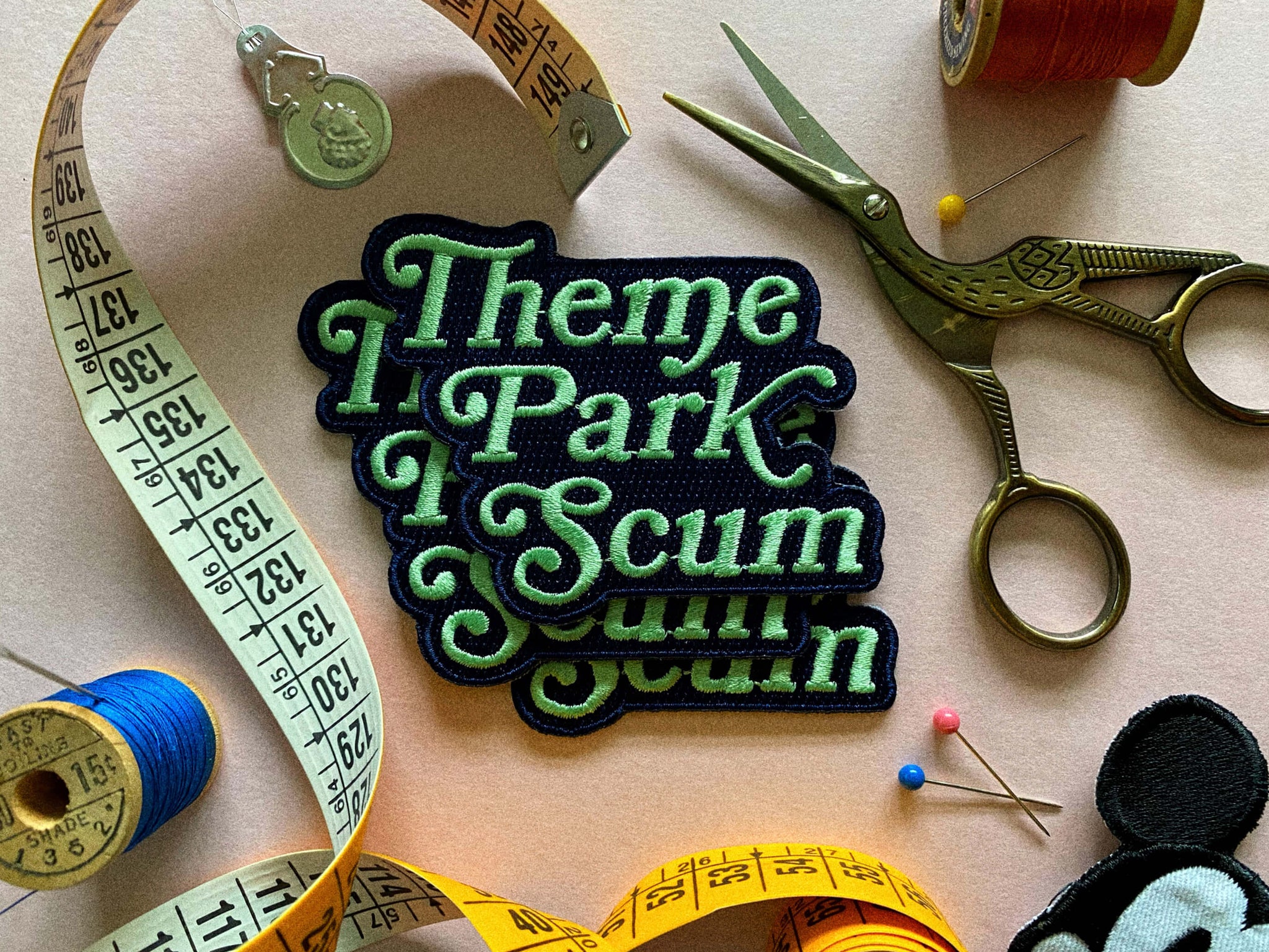 Theme Park Scum Embroidered Merit Badge