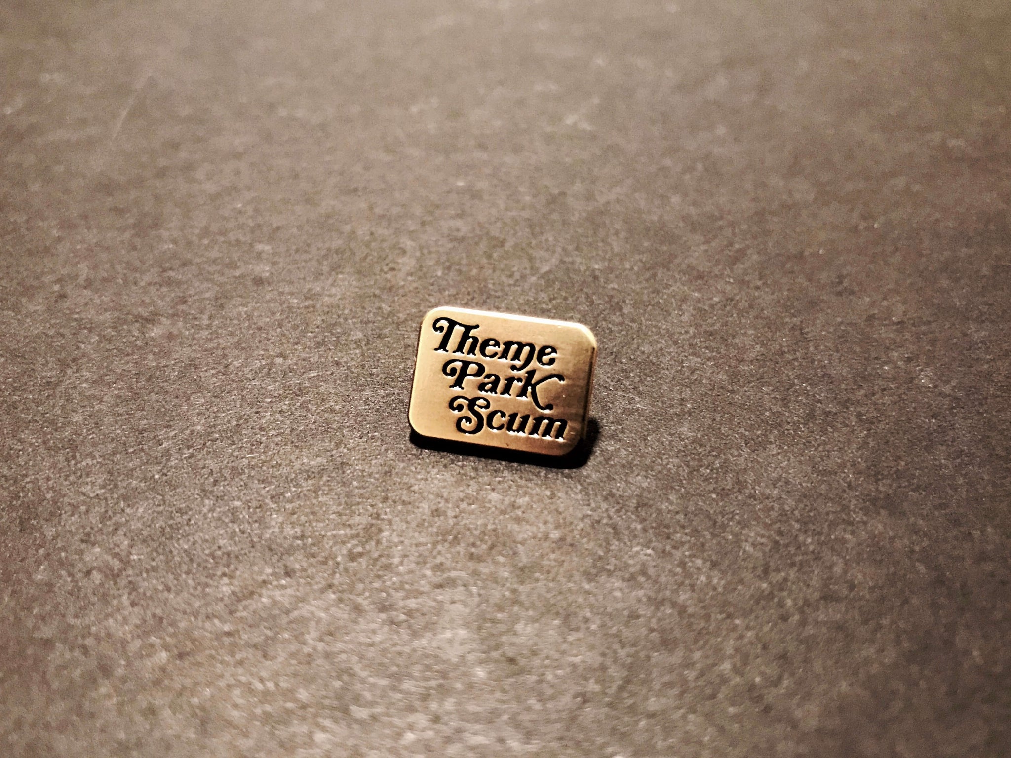 Theme Park Scum Lapel Pin