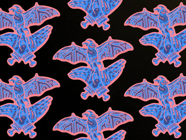 Bat Shadow Puppet Sticker